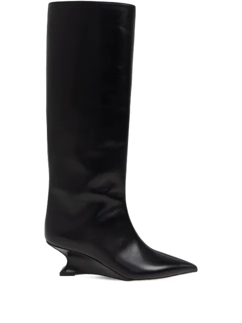 Paris Texas 65mm pointed-toe sculpted-heel Boots Black PX1702XVT01