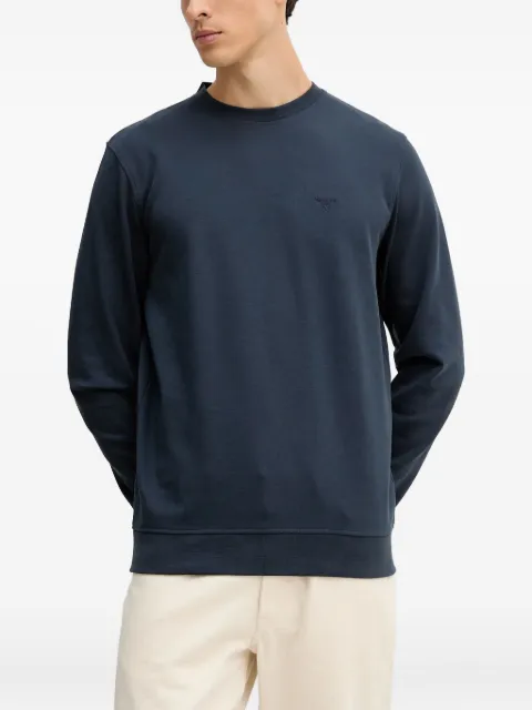 Barbour logo-embroidered sweatshirt Blue MOL0712NY91