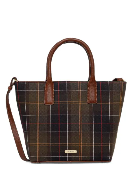 Barbour Birch tartan-pattern tote bag Brown LBA0506TN11