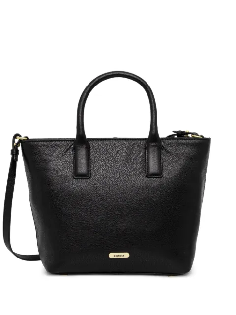 Barbour Birch leather tote bag Black LBA0489BK11