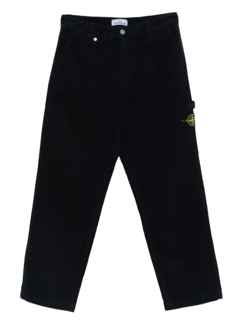 Stone Island Compass-badge trousers Black K2S153100023S0228