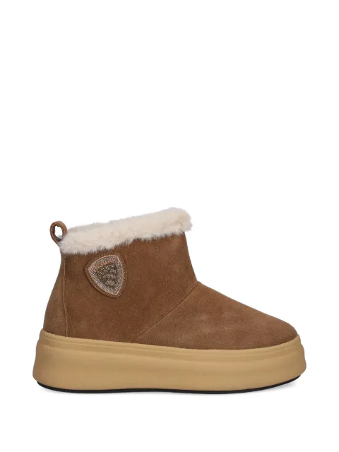 Blauer Emery02 emblem trim boots Brown F5EMERY02SWA