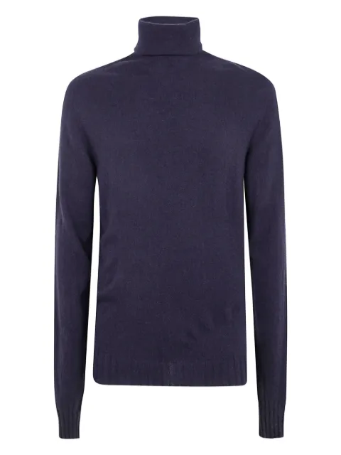 MD75 roll-neck knitted top Blue MD12138