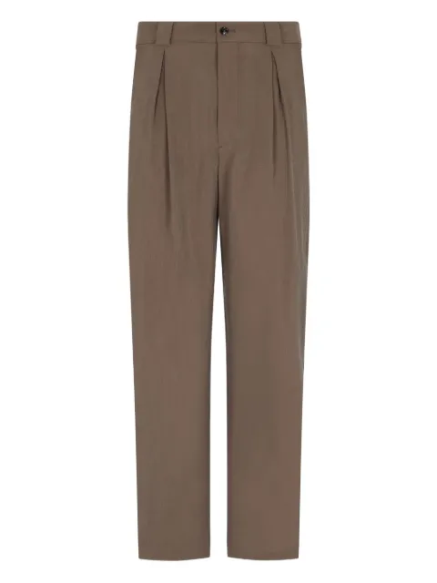 Giorgio Armani pleated trousers Brown GM002035TE10081