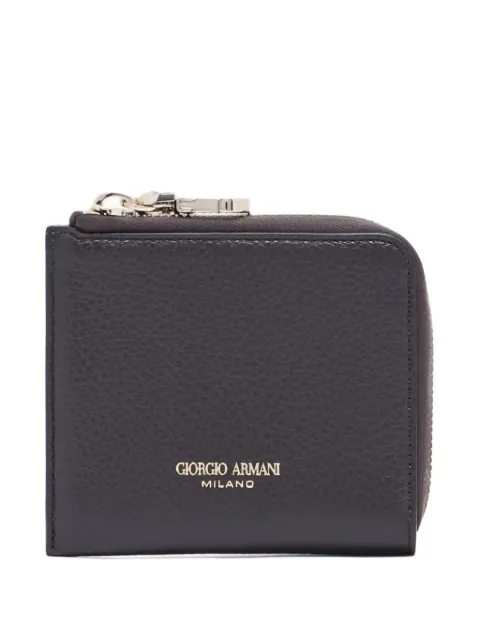 Giorgio Armani logo-stamp leather wallet Brown GW001252AF15593U6032