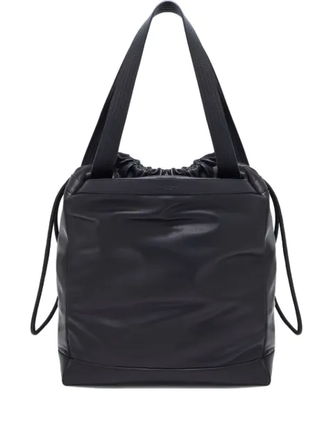 Giorgio Armani drawstring leather tote bag Black GM001806AF18501UC001