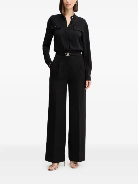 LIU JO logo-plaque jumpsuit Black MF5262T4241