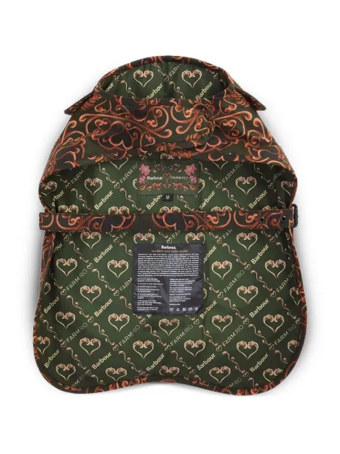 Barbour x Farm Rio Pineapple corduroy-detail patterned pet coat Green DCO0092