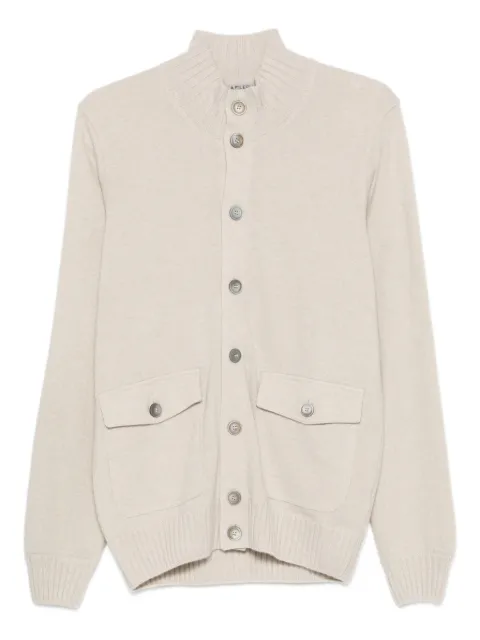 Fileria flap-pocket buttoned cardigan Neutrals 5713020208