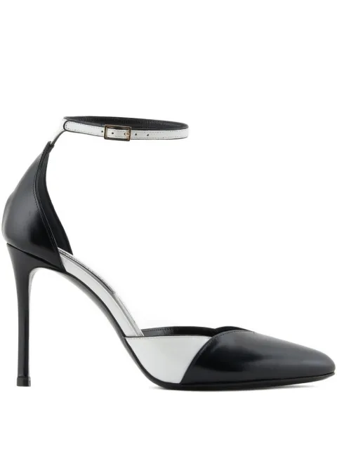 Giorgio Armani 95mm ankle strap pumps Black GW001820AF18805