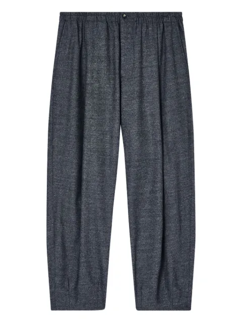 Giorgio Armani elasticated mélange trousers Grey GM002253TE11804