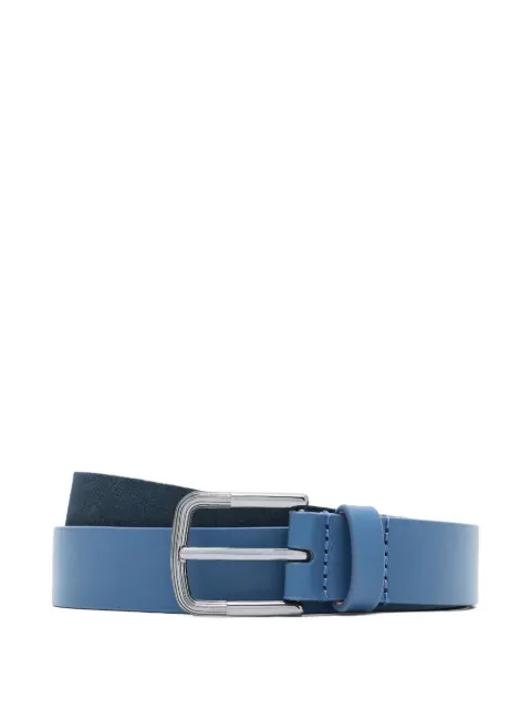 Giorgio Armani rectangular-buckle leather belt Blue GM001783AF18260