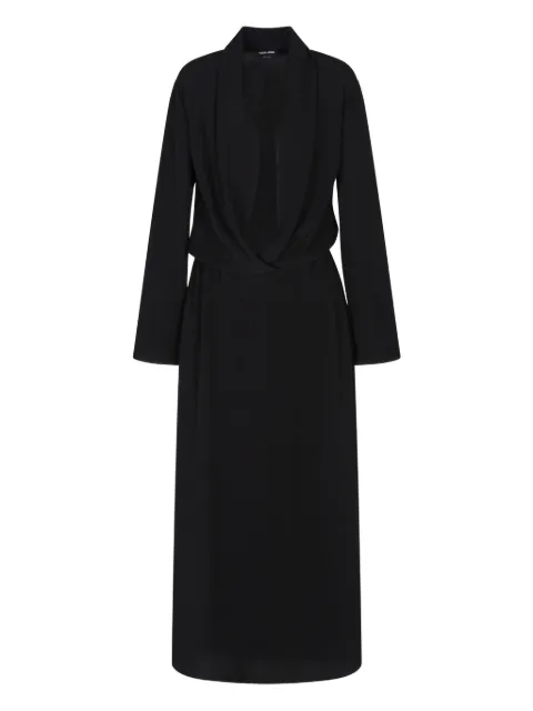Giorgio Armani long-sleeve midi dress Black GW001584AF20134