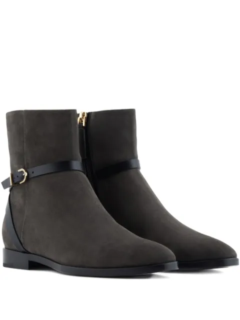 Giorgio Armani suede ankle boots Grey GW001922AF19134M8172