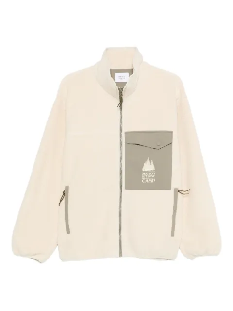 Maison Kitsuné zip-fastening chest-pocket jacket Neutrals PM02136WM2031