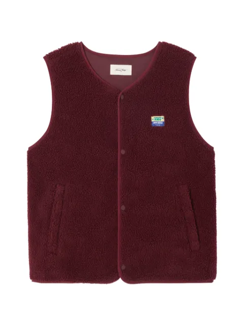 American Vintage Hoktown buttoned gilet Red MHOK16AH25