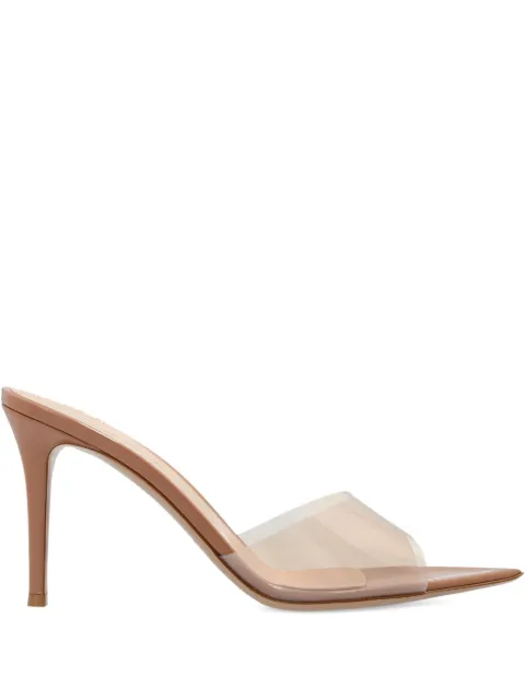 Gianvito Rossi 85mm Elle pointed-toe heeled sandals Neutrals G1105085RICGSV