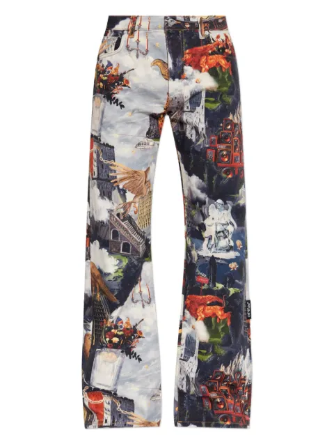 Off-White printed jeans Blue OMYA18JF25DEN0034200