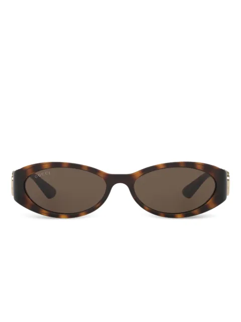Gucci Eyewear oval-frame sunglasses Green GC0022784402D1