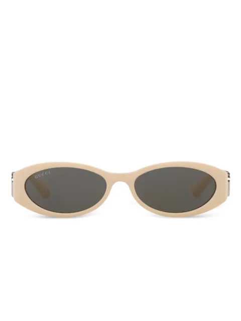 Gucci Eyewear oval-frame sunglasses Neutrals GC0022783100L1