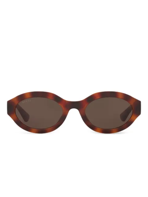 Gucci Eyewear oval-frame sunglasses Green GC0022744402D1