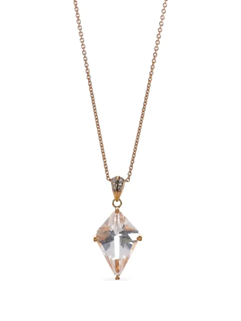 Lisa Nik 18kt rose gold Kite Quartz necklace Pink CQKTCHRD