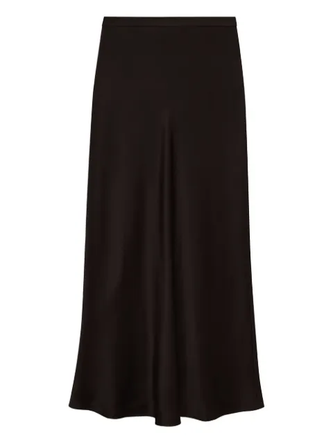 ANINE BING elasticated bar midi skirt Brown A044001