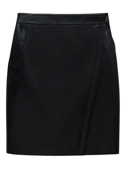 ANINE BING Alanis wrap mini skirt Black A0411814