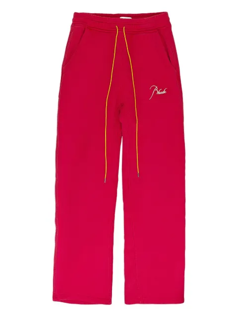 RHUDE heavyweight signature track pants Red RHSS24PA10167278VTR
