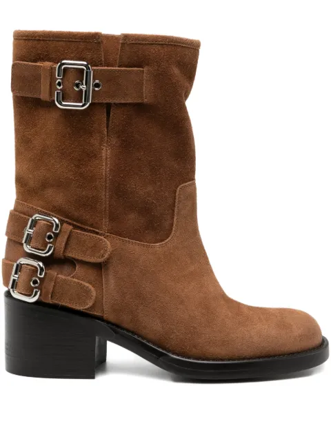 Chloé 60mm Dakota biker boots Brown CH25W12FPX