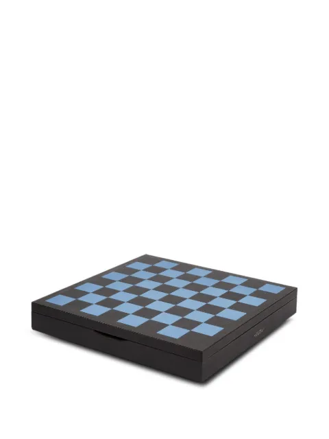 Smythson collector's chess panama games set Black 1031639