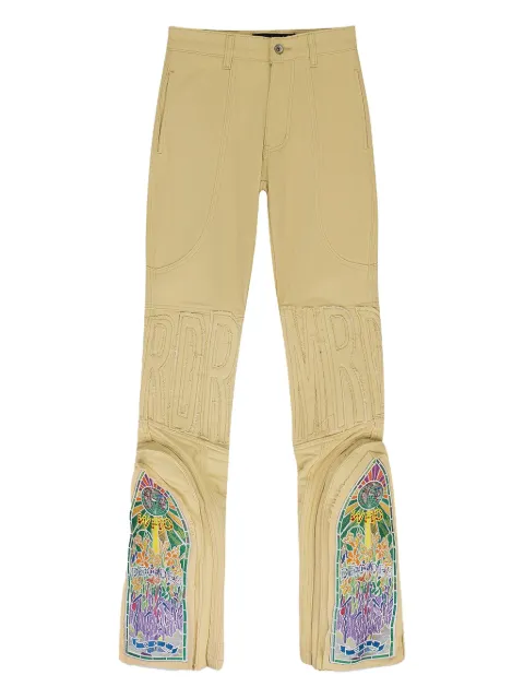 Who Decides War embroidered jeans Neutrals 11200750022AW23