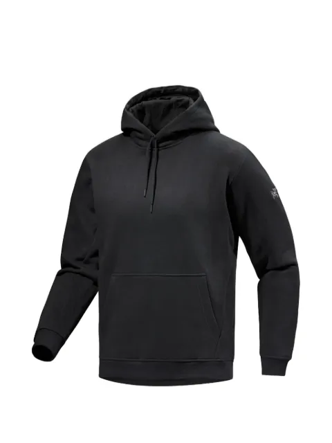 Arc'teryx Emblem hooded kangaroo-pocket hoodie Black X0000097882291