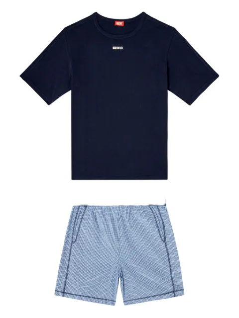 Diesel Kit-Raul-D-Core check-pattern pajama set Blue A220660LKDW