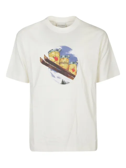 Drôle De Monsieur graphic-print T-shirt White ITS280CO195