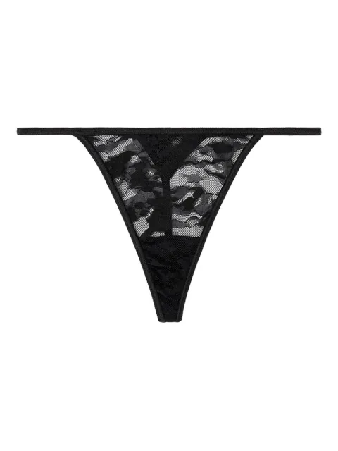 Diesel Stacy-Utlt lace logo thong Black A204650DRAK