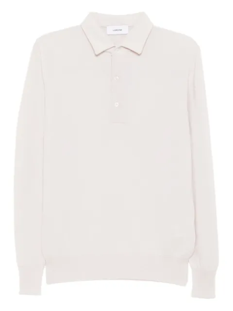 Lardini logo embroidered polo Neutrals CNLPML51CN65011120