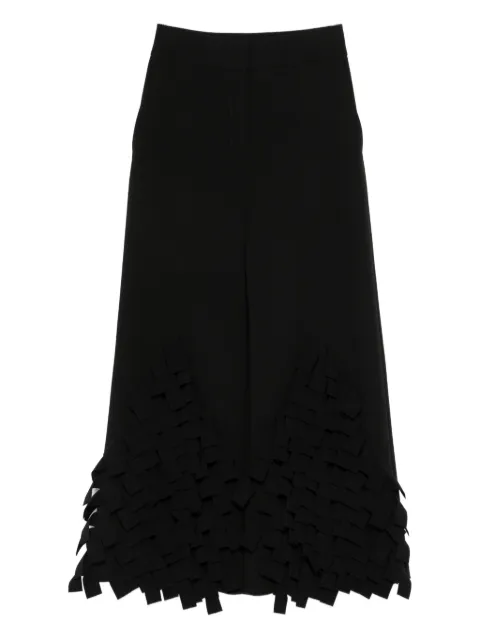 A.W.A.K.E. Mode rectangle-detail trousers Black PF25P02P05