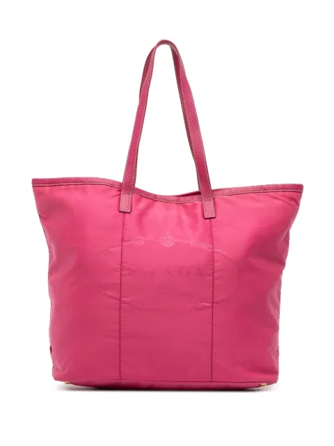 Prada Pre-Owned 2013-2025 Tessuto Canapa Logo tote bag Pink 51VKF8BQR7G22B8O