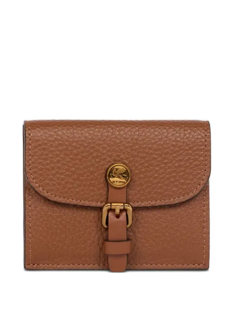 ETRO tumbled-leather card holder Brown WP2E0006AP386