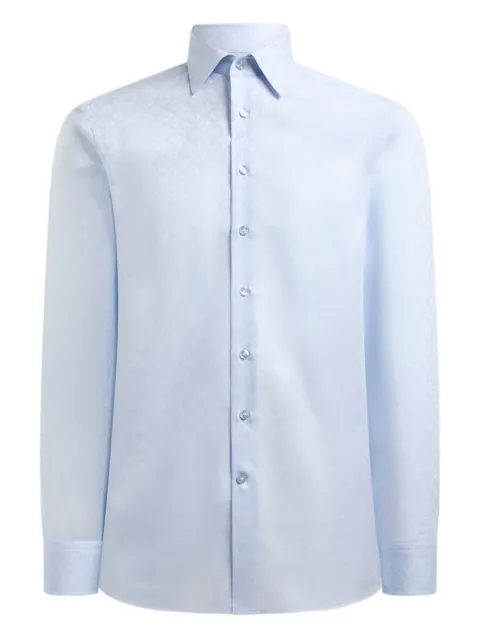 ETRO jacquard cotton shirt Blue MRIB002599TJ597