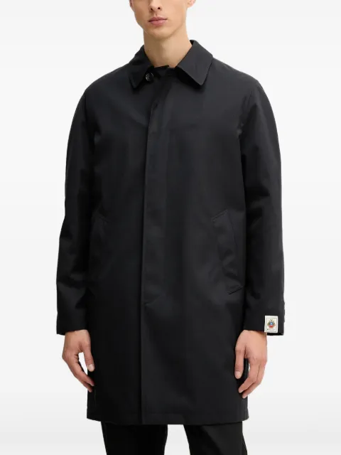 Bally logo-patch coat Blue MOU0AY