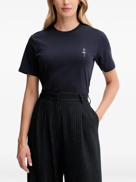 Bally ballerina-detail top Blue WJE085