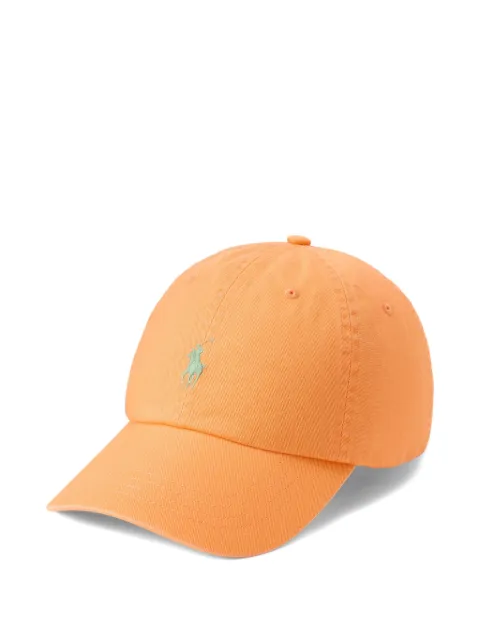 Polo Ralph Lauren logo-detail cotton baseball cap Orange 710667709173