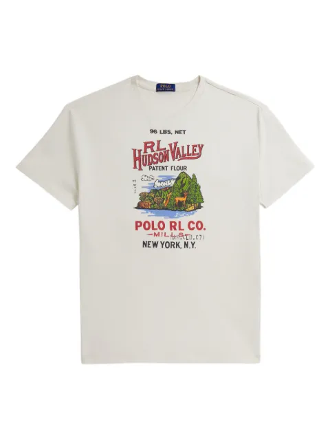 Polo Ralph Lauren crew-neck printed T-shirt Neutrals 710P04979001