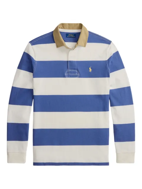 Polo Ralph Lauren classic fit contrast-collar rugby shirt Blue 710P05317002