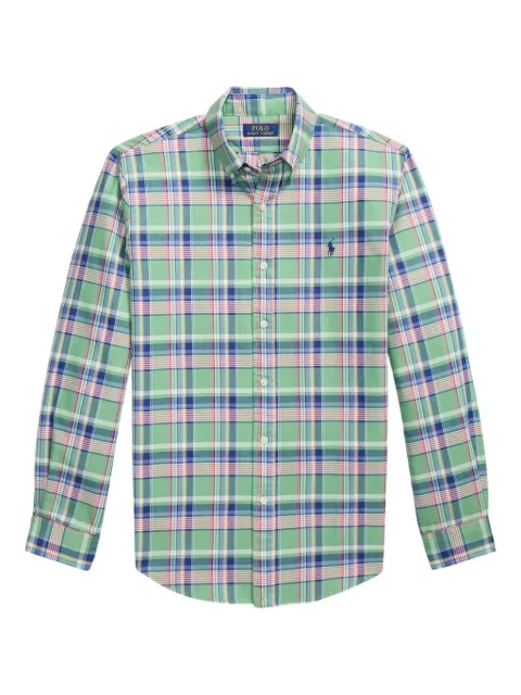Polo Ralph Lauren plaid-pattern cotton shirt Green 710922273007