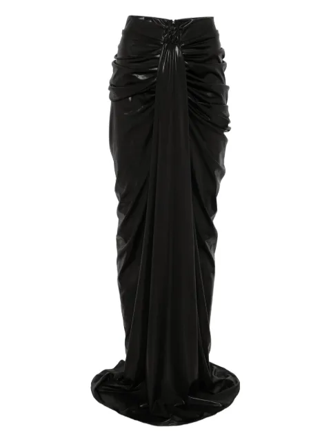 MITILIANE COUTURE iridescent maxi skirt Black 5942664545808