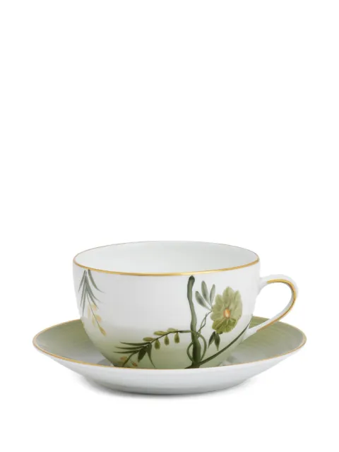 MARIE DAAGE Bouquet De Vie cup and saucer (8.5cmx17cm) Green BOUQV1185434FORCRBC