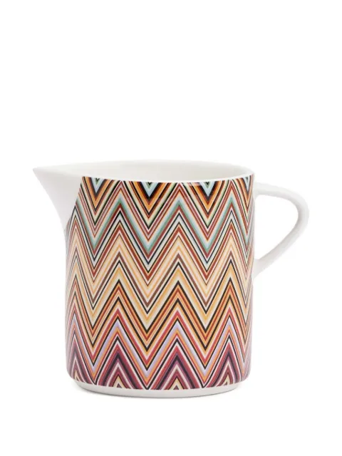Missoni Home zigzag-print milk pitcher (9cm x 9cm) White MHPZZJ11